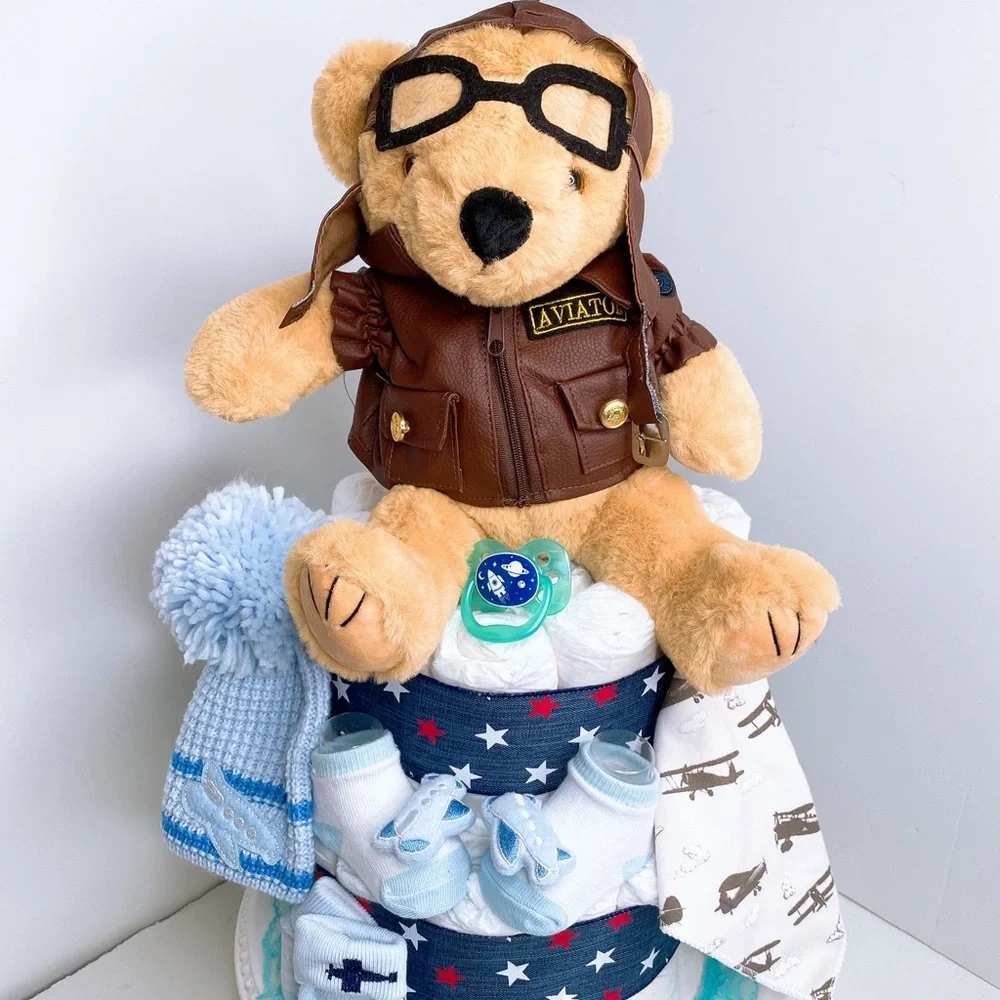 Aviator Pilot Diaper Cake